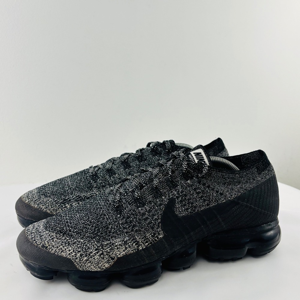 Nike Air VaporMax Flyknit Oreo Black White 849558-041 Mens Size 12